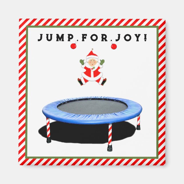 Trampoline Gymnastics Stocking Stuffers Magnet (Front)