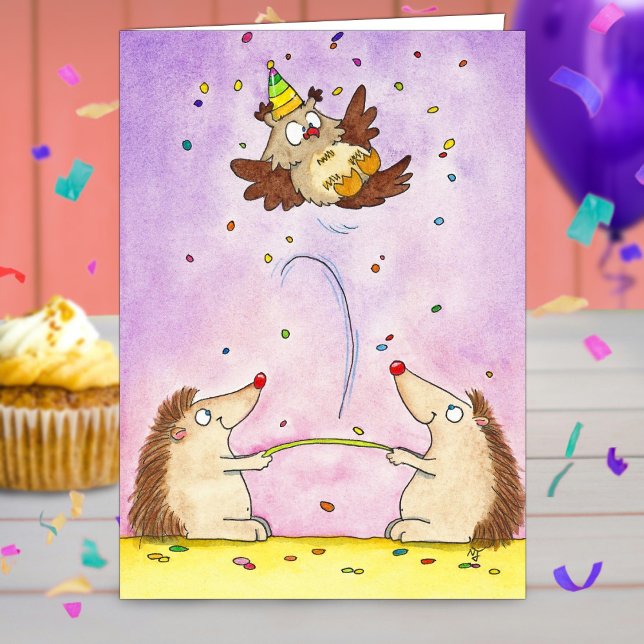 Trampoline Happy Birthday greeting card by N Janes (Creator Uploaded)
