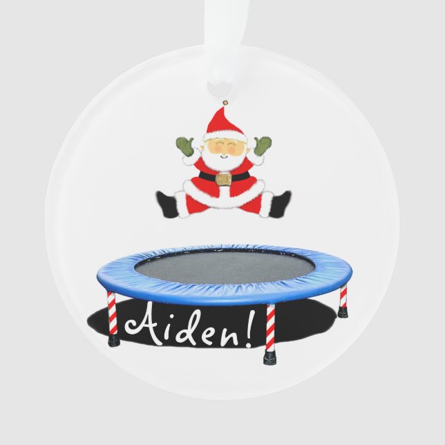 Trampoline Holiday Gift Ornament (Front)