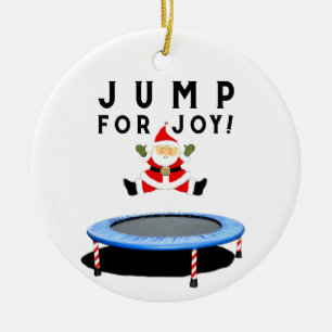 Trampoline Holiday Keepsake Ceramic Tree Decoration