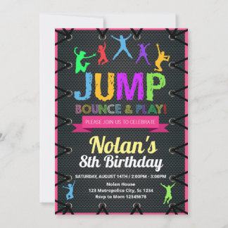Trampoline Invitation Print