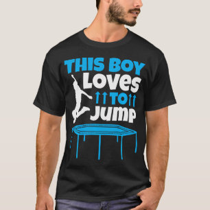 Trampoline Jumping Gymnast Boy Gymnastics T-Shirt