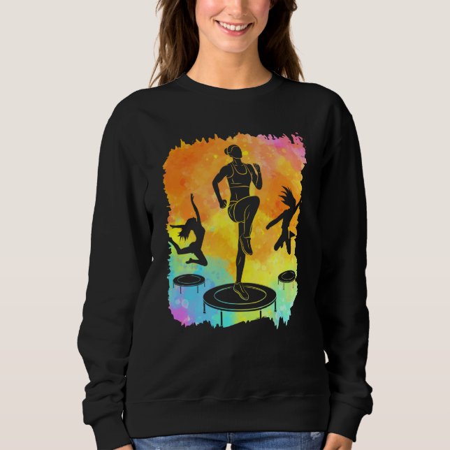 Trampoline Jumping Trampoline Gymnastics  19 Sweatshirt (Front)