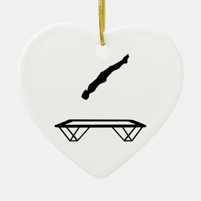 Trampoline man ceramic ornament (Front)