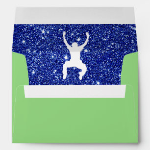 Trampoline Park Jumping Person Silhouette Envelope