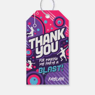 Trampoline Party Favours Thank You Tag