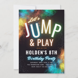 Trampoline Party Invitation | Jump Party