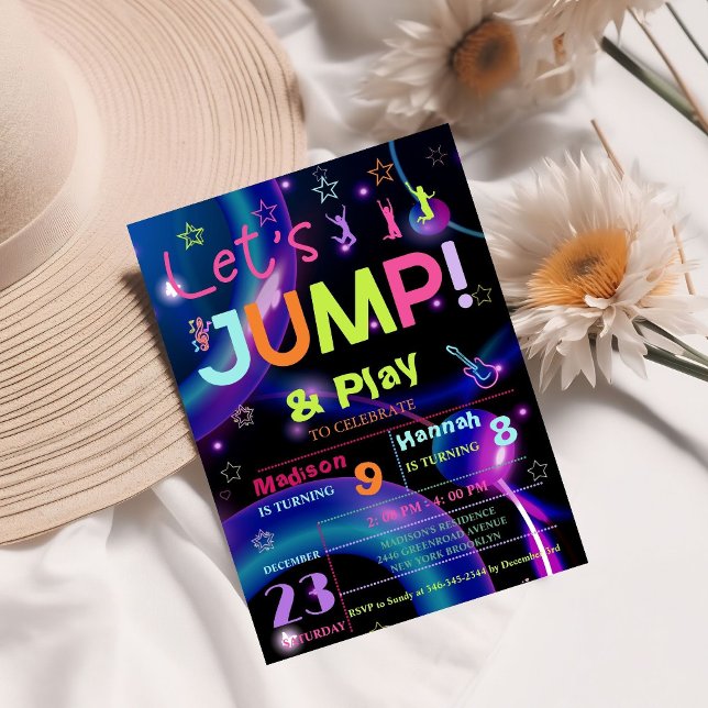 Trampoline Party |  joint Jump Birthday Party Invitation (Creator Uploaded)