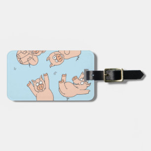 Trampoline Pigs Luggage Tag