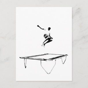 Trampoline Postcard