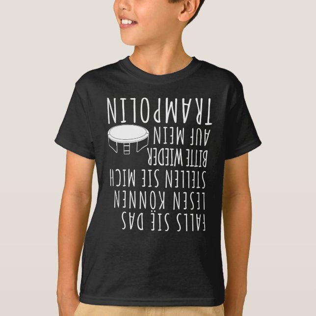 Trampoline Saying - Trampoline Joke T-Shirt (Front)