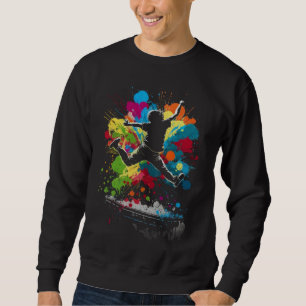 Trampoline Splash Trampoline Jumper Trampoline Jum Sweatshirt