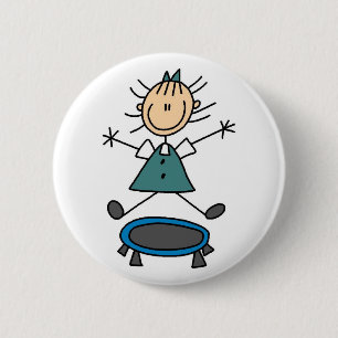 Trampoline Stick Figure Button