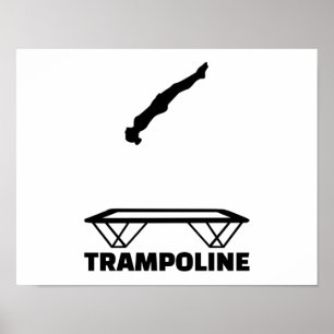 Trampoline trampolinist poster
