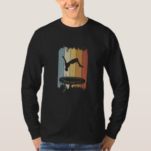 Trampoline Vintage Jump Jumping Gymnastics Sports T-Shirt