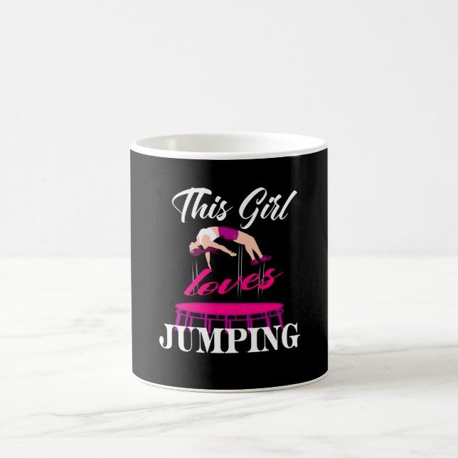 Trampolines Gift Idea Women Jumping Fitness Coffee Mug (Center)