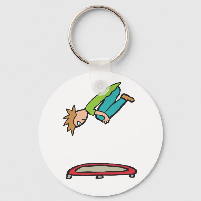 Trampolining Key Ring (Front)