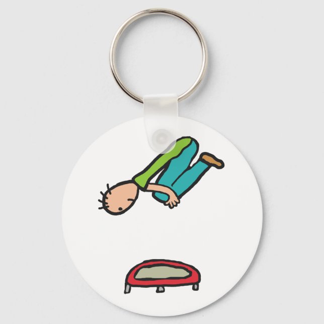 Trampolining Key Ring (Front)