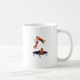 trampolining tiger coffee mug