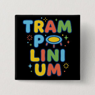 Trampolinium 15 Cm Square Badge