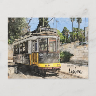 Trams of Lisbon Postcard
