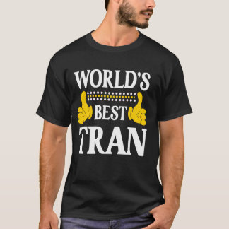 Tran Surname Funny Team Family Last Name World's B T-Shirt
