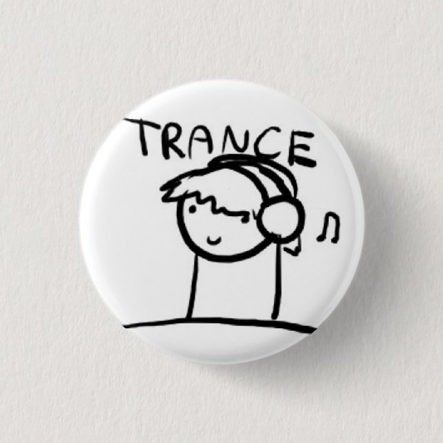 Trance 3 Cm Round Badge (Front)
