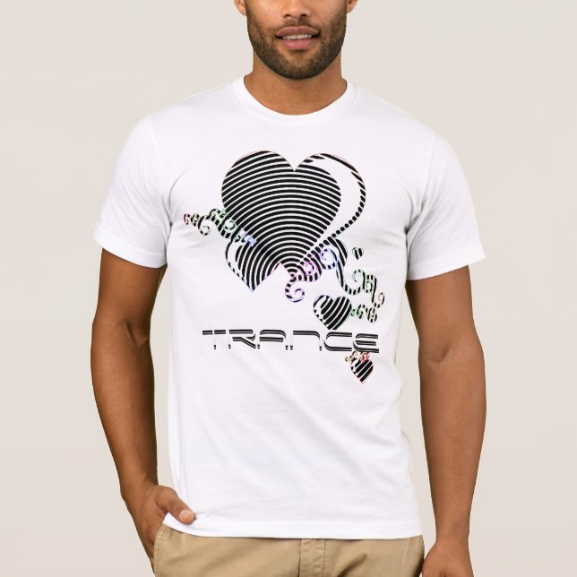 trance. squiggle hearts. T-Shirt (Front)
