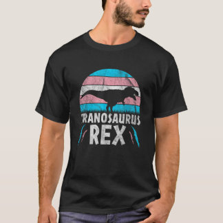 Tranosaurus T Rex Gay Transexual Trans Flag Pride T-Shirt