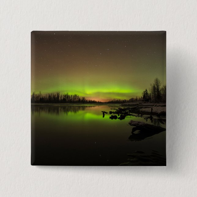Tranquil Aurora 15 Cm Square Badge (Front)