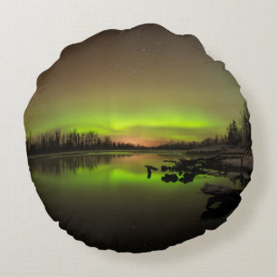 Tranquil Aurora Round Cushion