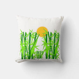  Tranquil Bamboo Square Pillow