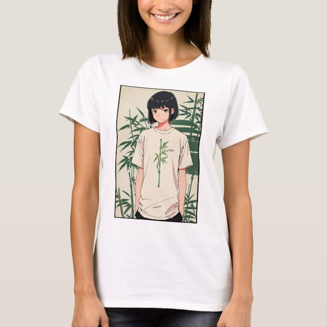 Tranquil Bamboo Stalk T-shirt (Front)