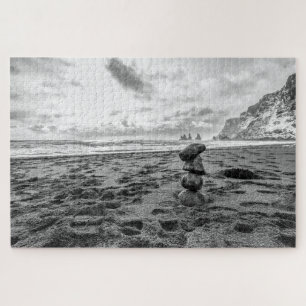 Tranquil Beach Cairn Jigsaw Puzzle