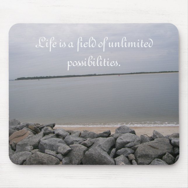 Tranquil Beach Mouse Pad (Front)