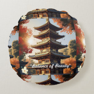 "Tranquil Beauty" Round Cushion
