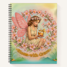 Tranquil Bloom with Grace Notebook