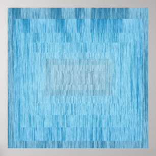 Tranquil Blue Hypnotic Abstract – Modern Minimalis Poster