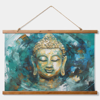 Tranquil Buddha Aura Spiritual Art  Hanging Tapestry