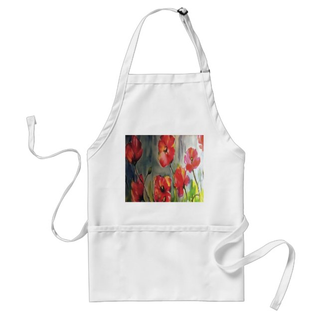 Tranquil Buds Blowing In The Wind Painting Standard Apron (Front)
