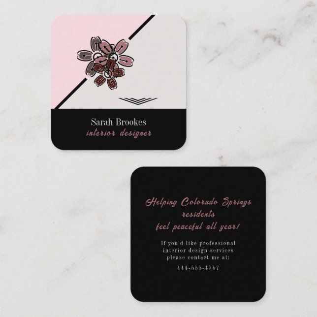 Tranquil Cherry Blossom Business Card (Front/Back)