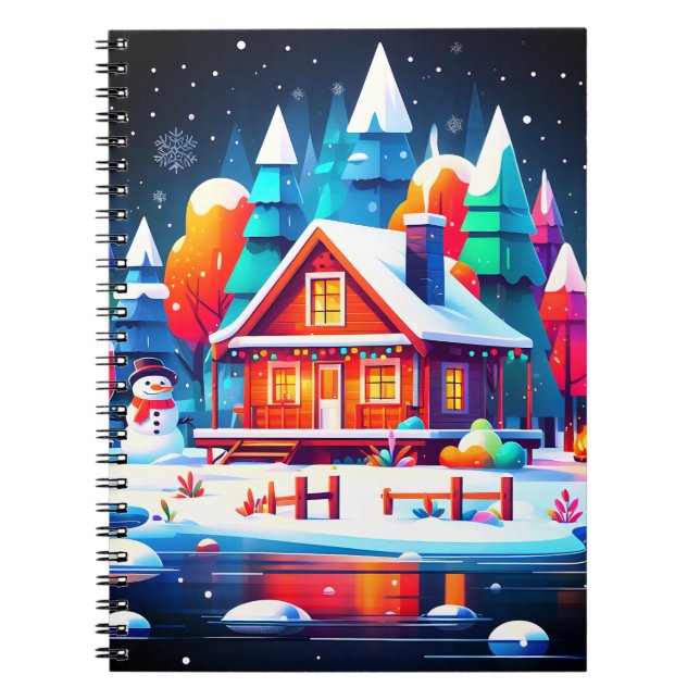 Tranquil Christmas Notebook (Front)