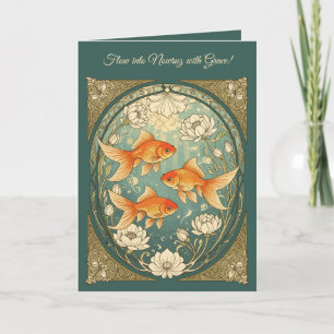 Tranquil Dance Of The Nowruz Goldfish Card