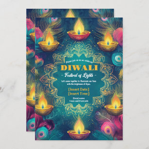 Tranquil Diwali Aura Invitation