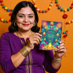 Tranquil Diwali Aura Invitation