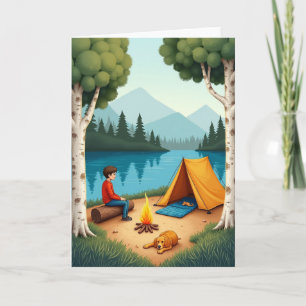Tranquil Fathers Day Lake Card