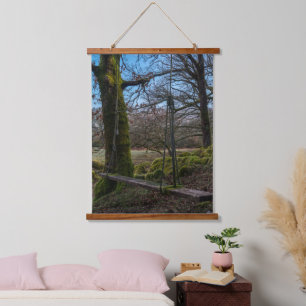 Tranquil Forest Swing Hanging Tapestry