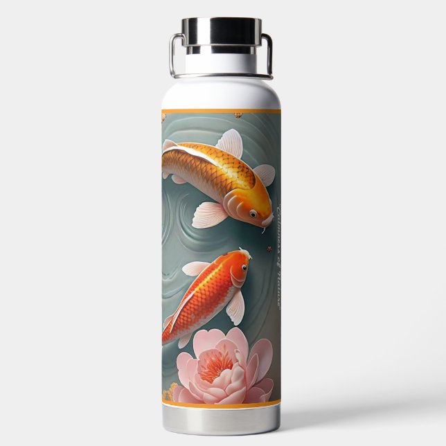 "Tranquil Golden Hour" Water Bottle (Back)