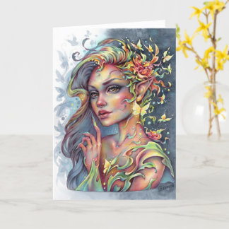 Tranquil Grace Folded Greeting Card Fae Fantasy
