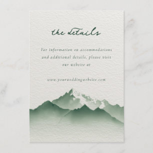 Tranquil Green Mountain Landscape Enclosure Card